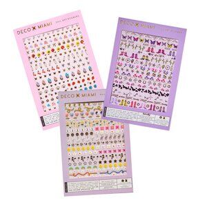 3 Pack Deco Miami Nail Art Stickers NWT